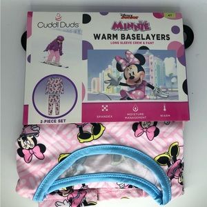 NWT Cuddl Duds Disney Junior Minnie Mouse Base-layers, size 4T
